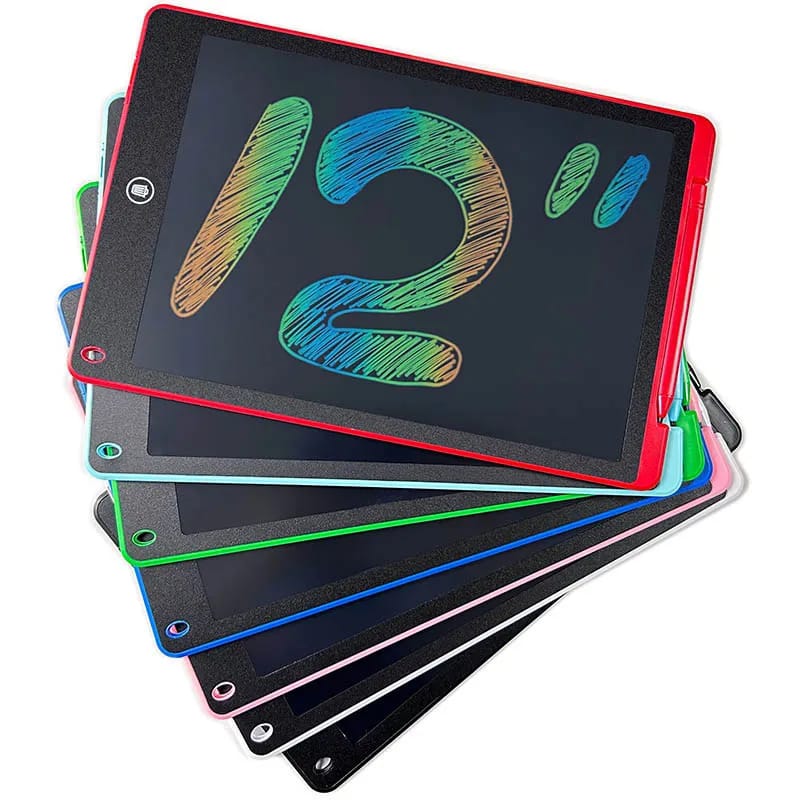 1079373_85-inch-lcd-drawing-tablet-portable-writing-board-kids-toys-graffiti-sketchpad-magic-handwriting LCD Writing Tablet Single Color - 12 Inches - multi-Color - Image 3
