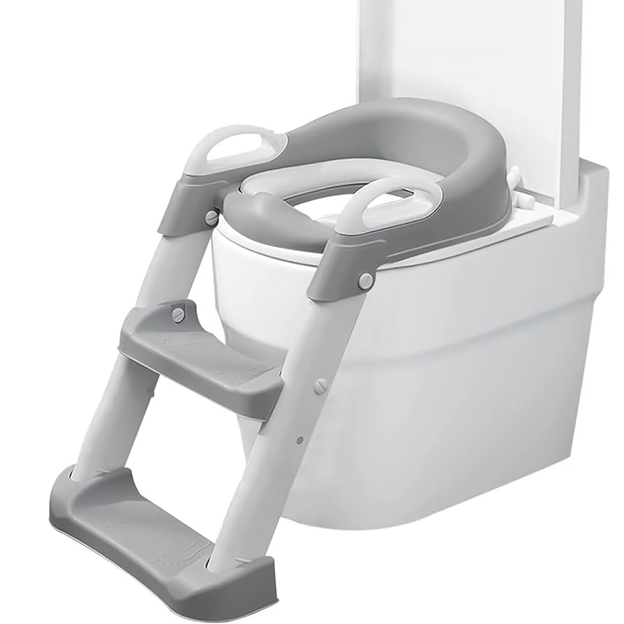 51DXEAzb31L._UF894,1000_QL80_ Silver - Baby Potty Seat with Ladder - Image 2