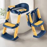 Blue - Baby Potty Seat with Ladder - Image 2