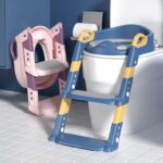 Blue - Baby Potty Seat with Ladder - Image 4