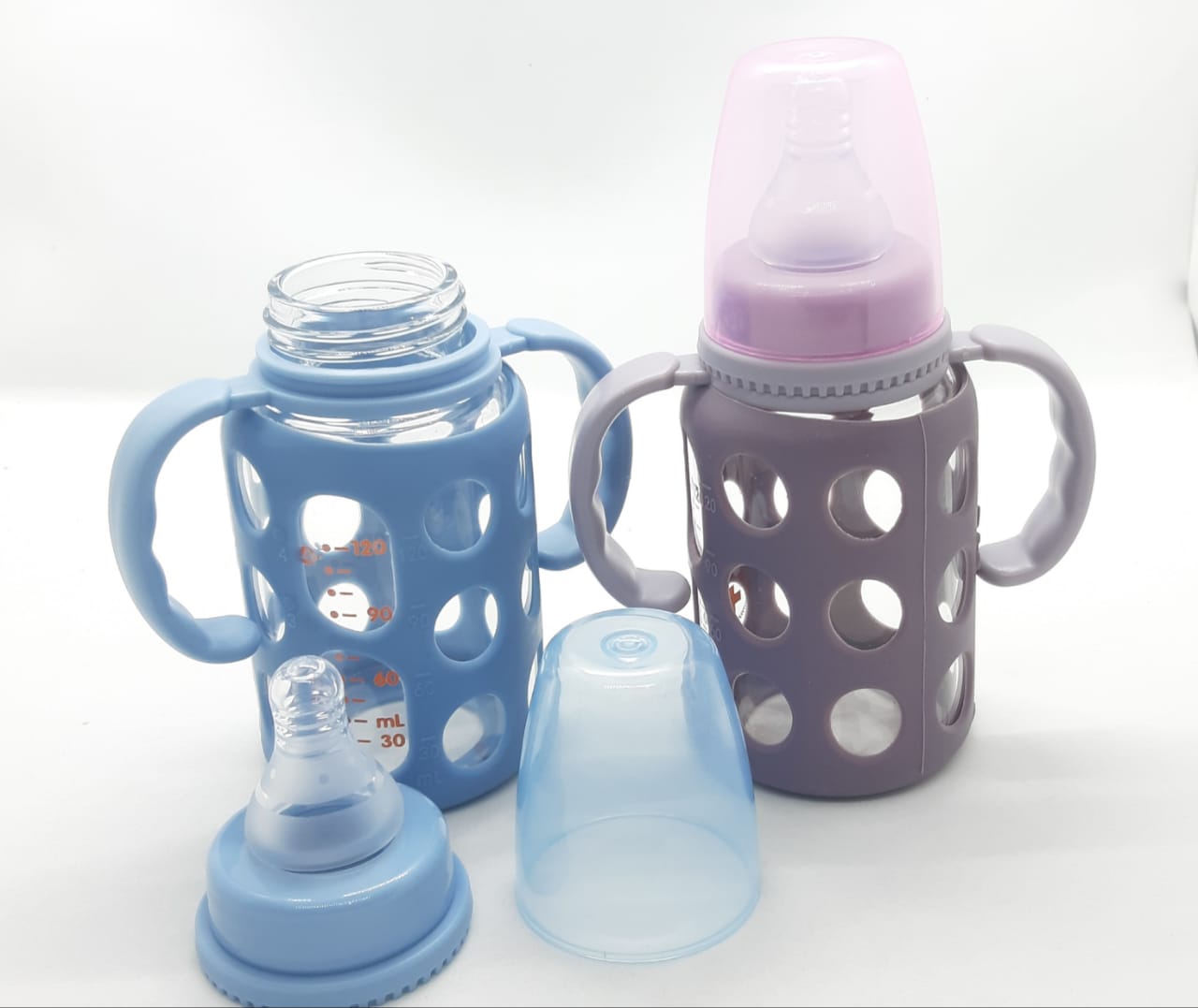 15c491ae640d98f255c44e6e9cb6d696 Baby Feeder Minitree Regular Neck Baby Feeding Glass Bottle 3m+ 120ml Multicolor Available - Image 3