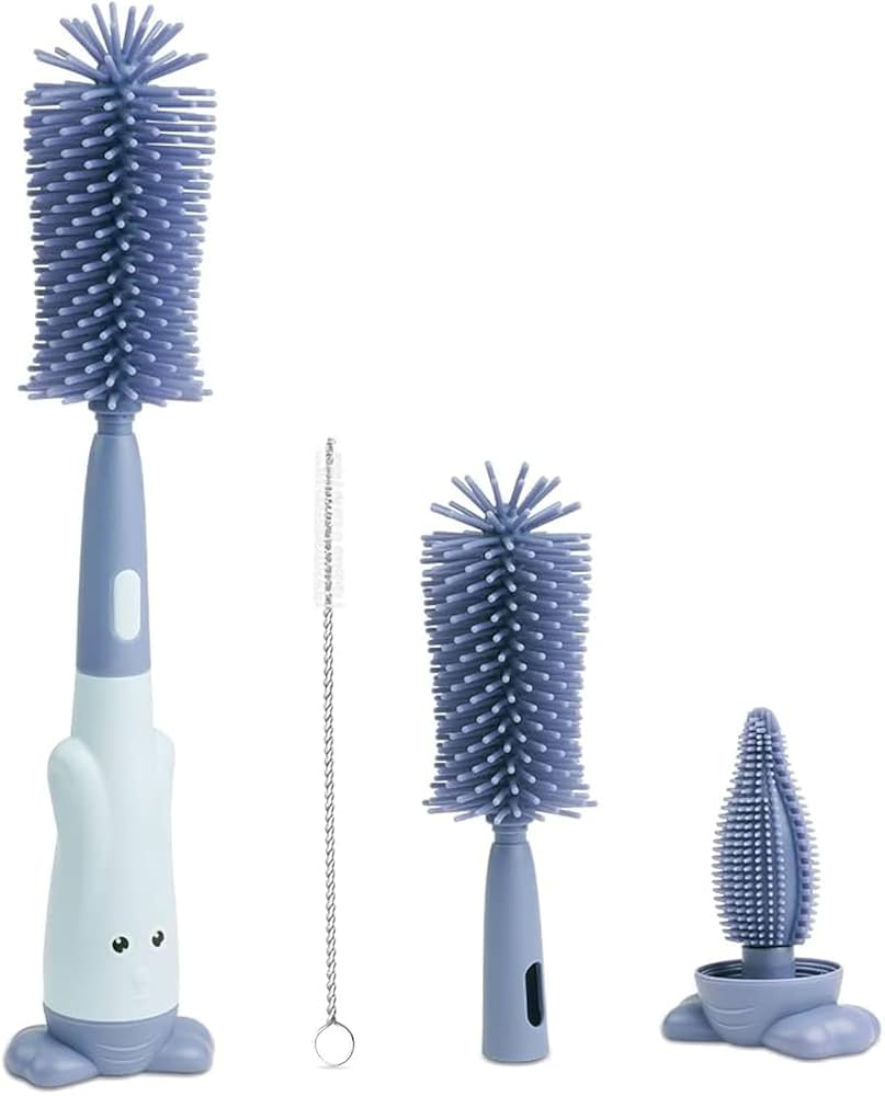 61y9BSqZF0L._UF1000,1000_QL80_ Silicone 3-in-1 Removable Brush Multi-Purpose Cleaning Brush for Bottles Nipples and Straws Deep Cleaning - Image 1
