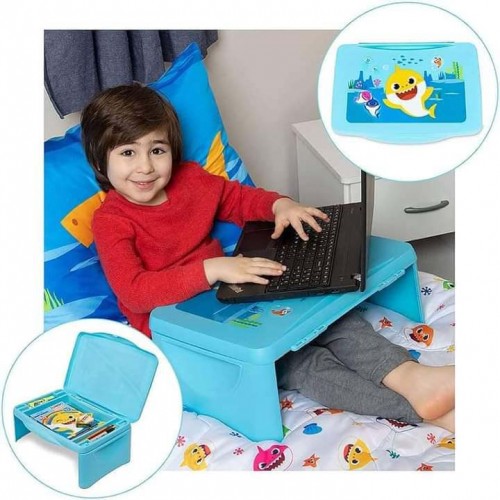 EaZHpQZs9xdcrzqbKSZaGjTX5UtFWaxASgVa4z9K Blue- Portable Folding Multi Utility Compact Table Bag Cum Desk - Image 3