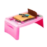 Pink- Portable Folding Multi Utility Compact Table Bag Cum Desk