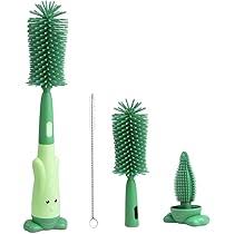 Unknown Silicone 3-in-1 Removable Brush Multi-Purpose Cleaning Brush for Bottles Nipples and Straws Deep Cleaning - Image 4