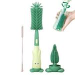 Silicone 3-in-1 Removable Brush Multi-Purpose Cleaning Brush for Bottles Nipples and Straws Deep Cleaning - Image 7