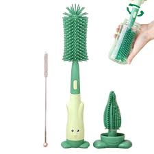 Unknown Silicone 3-in-1 Removable Brush Multi-Purpose Cleaning Brush for Bottles Nipples and Straws Deep Cleaning - Image 7