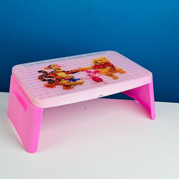 portable_desk Pink- Portable Folding Multi Utility Compact Table Bag Cum Desk - Image 3