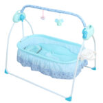 Electric Auto-Swing Baby Crib Cradle Infant Music Basket Sleeping Bed +Bluetooth - Image 3