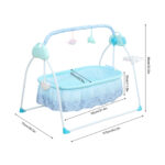 Electric Auto-Swing Baby Crib Cradle Infant Music Basket Sleeping Bed +Bluetooth - Image 2