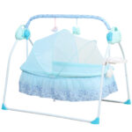 Electric Auto-Swing Baby Crib Cradle Infant Music Basket Sleeping Bed +Bluetooth - Image 6