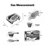 Baby 4 In 1 Foldable Baby Bath Tub Set - Image 2